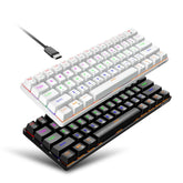 HXSJ L800 61 Keys Bluetooth 5.0 / 2.4G Wireless / Type-C Wired Three Modes Blue Shaft Mechanical Keyboard